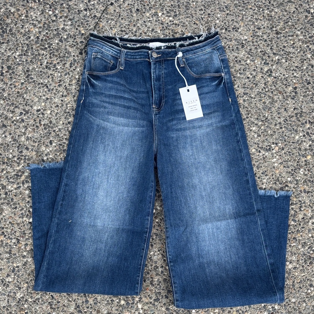 Women's Risen Blue Jeans